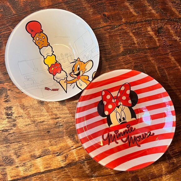 Tom And Jerry And Minnie Mouse Ice Cream Bowls - Picture 1 of 8